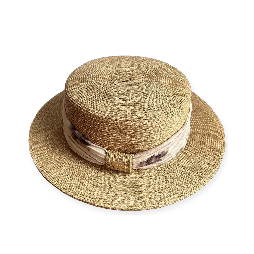 Women's Paper Straw Wide Brim Hat image 2