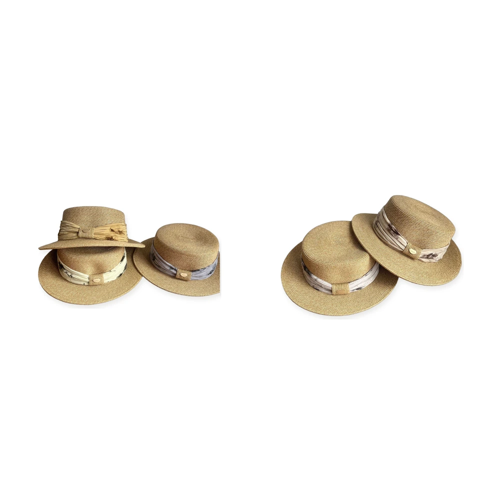 Women's Paper Straw Wide Brim Hat image 4