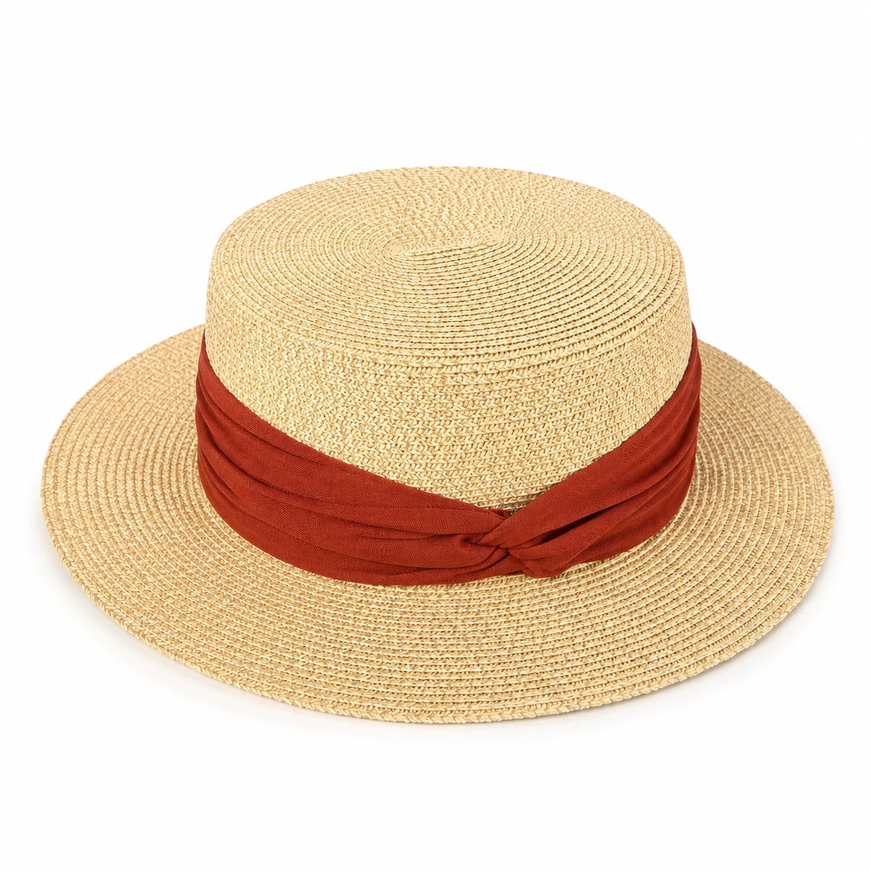 Paper Straw Boater Hat