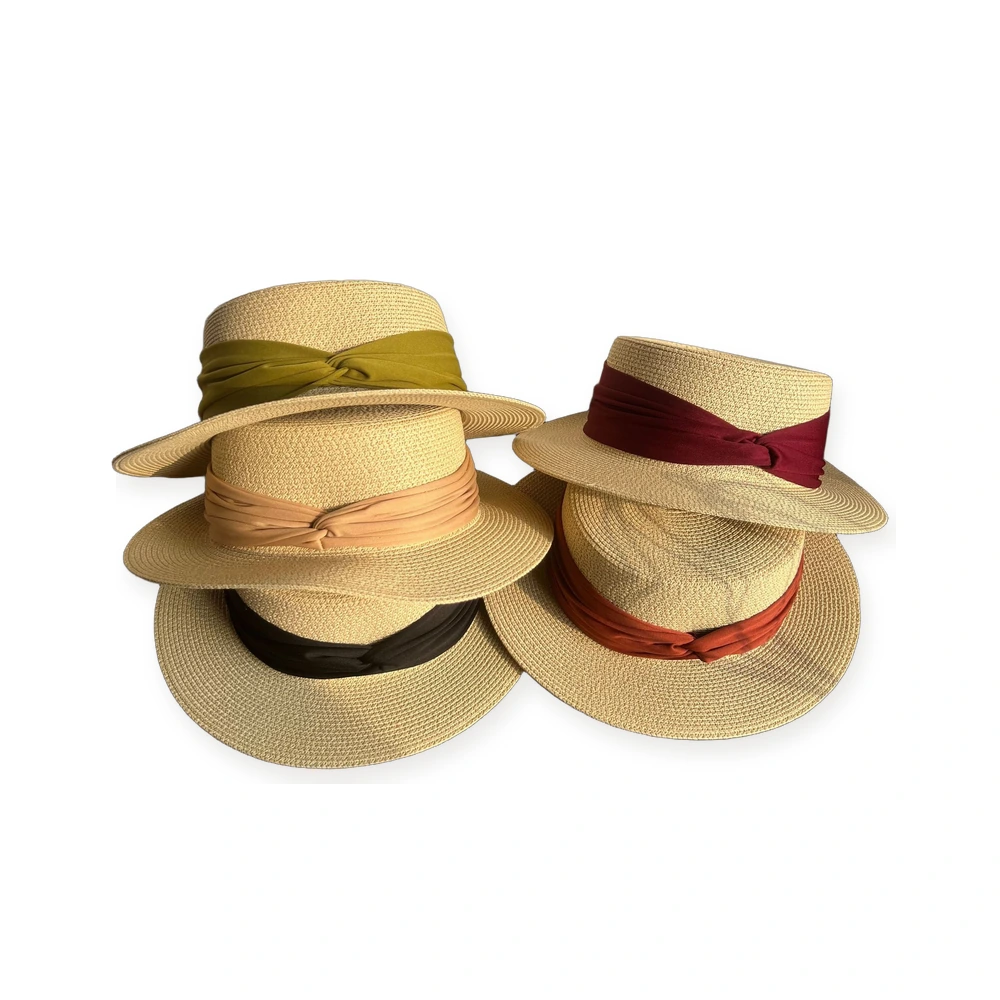 Paper Straw Boater Hat image 4