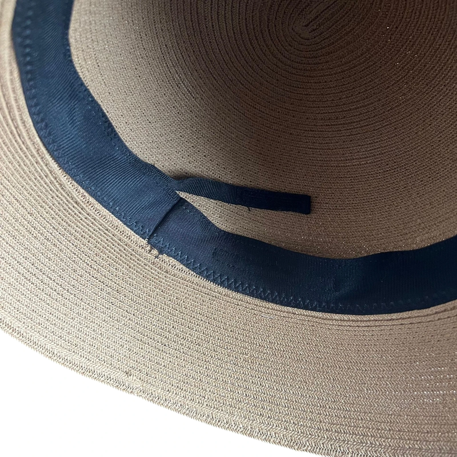 Paper Straw Bucket Hat with Ribbon Bow image 3