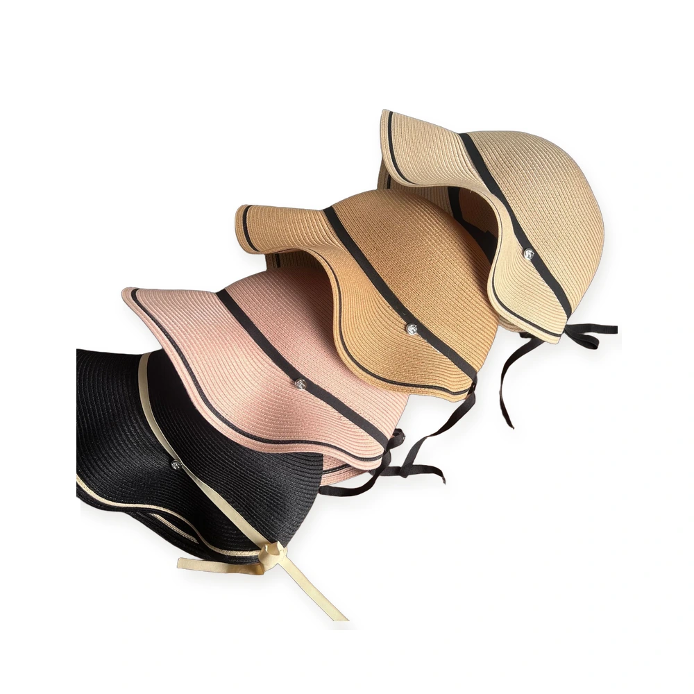 Women's Polyester Sun Hat with Metal Buckle image 4