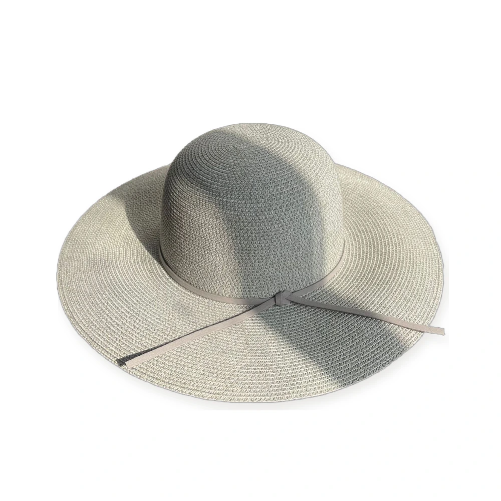 Paper Straw Sun Hat with Leather Band image 2