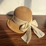 Camel Hat with Ivory Trim Band color reference