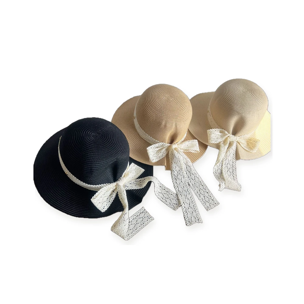 Polyester Bucket Hat with Ribbon Bow image 3