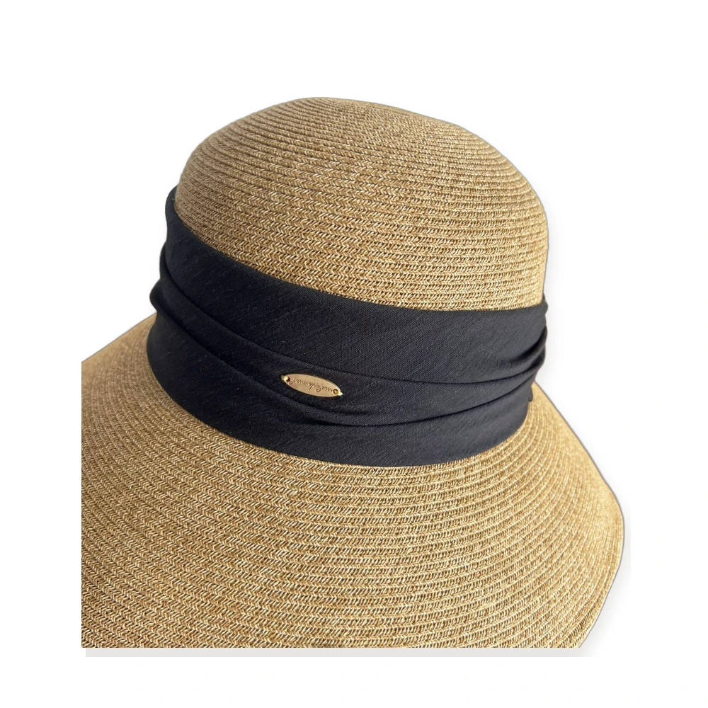 Paper Straw Bucket Hat with Metal Buckle image 2