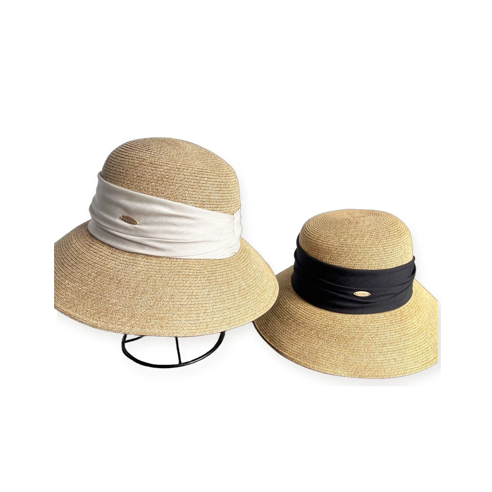 Paper Straw Bucket Hat with Metal Buckle image 4