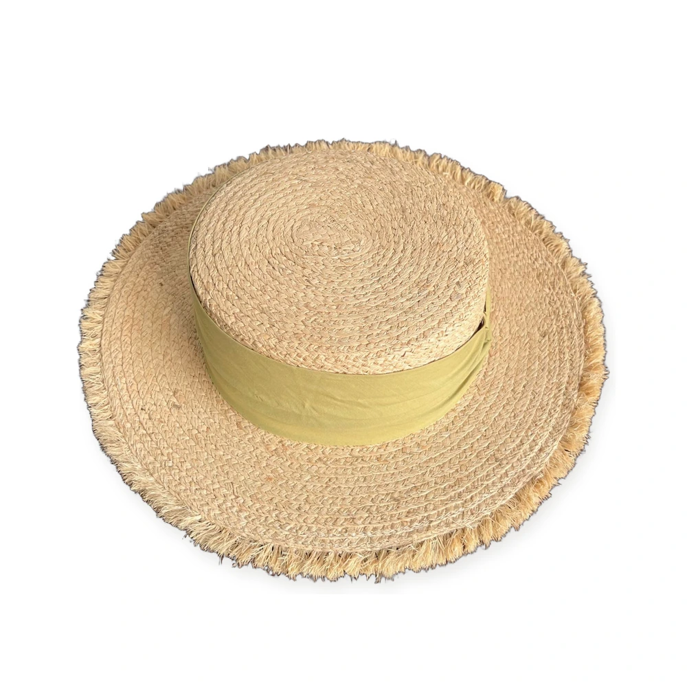 Natural Raffia Wide Brim Hat image 2