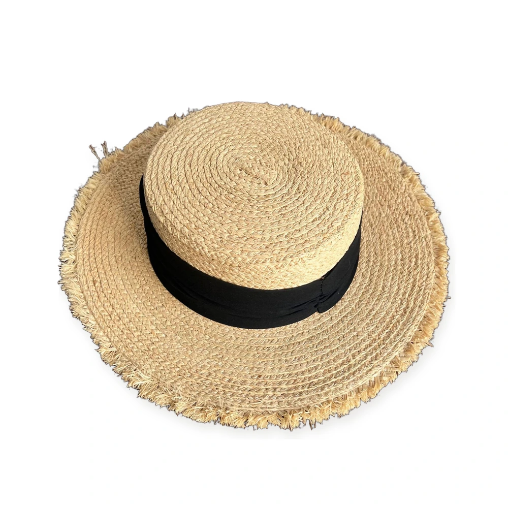 Natural Raffia Wide Brim Hat image 3