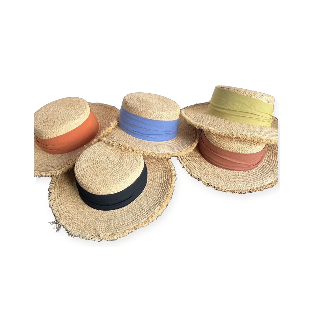 Natural Raffia Wide Brim Hat image 4