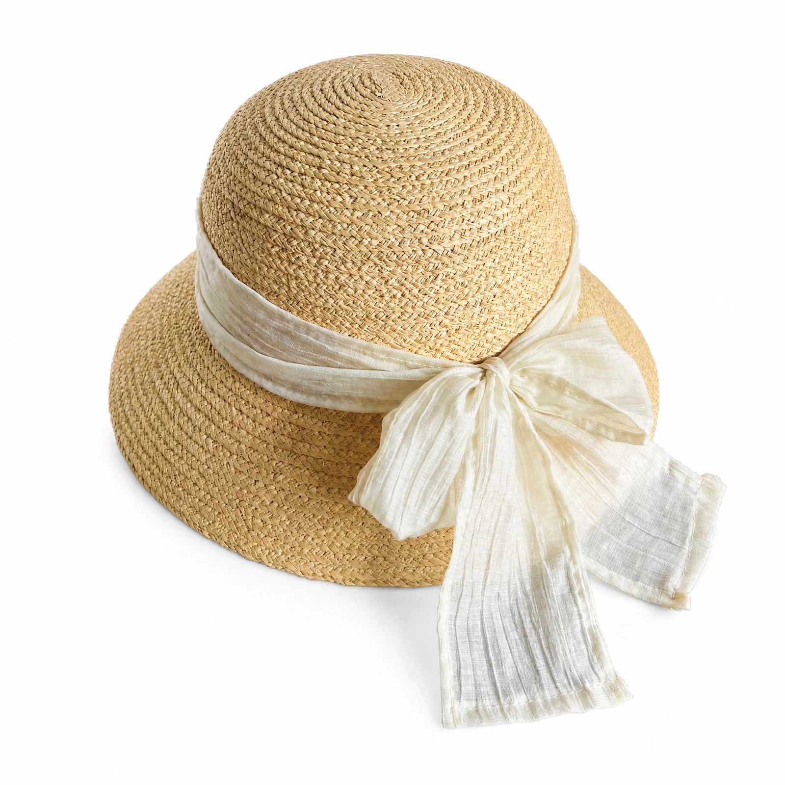 Natural Raffia Bucket Hat