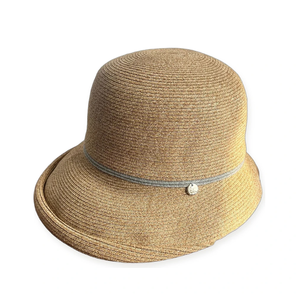Paper Straw Bucket Hat with Metal Buckle image 2