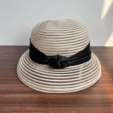 Champagne Hat with Black Trim Band color reference