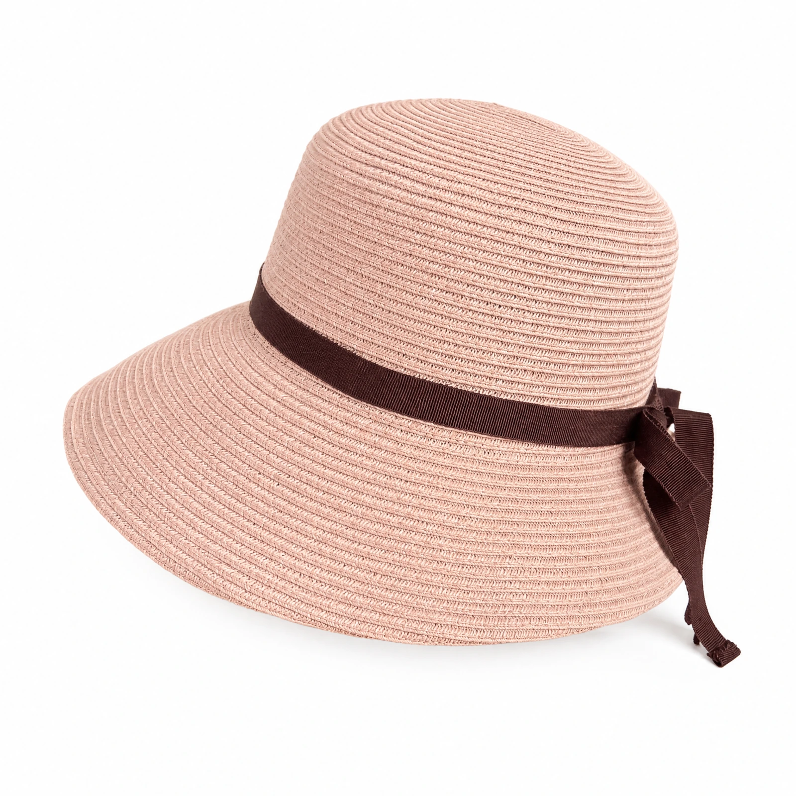 Polyester Bucket Hat with Ribbon Bow