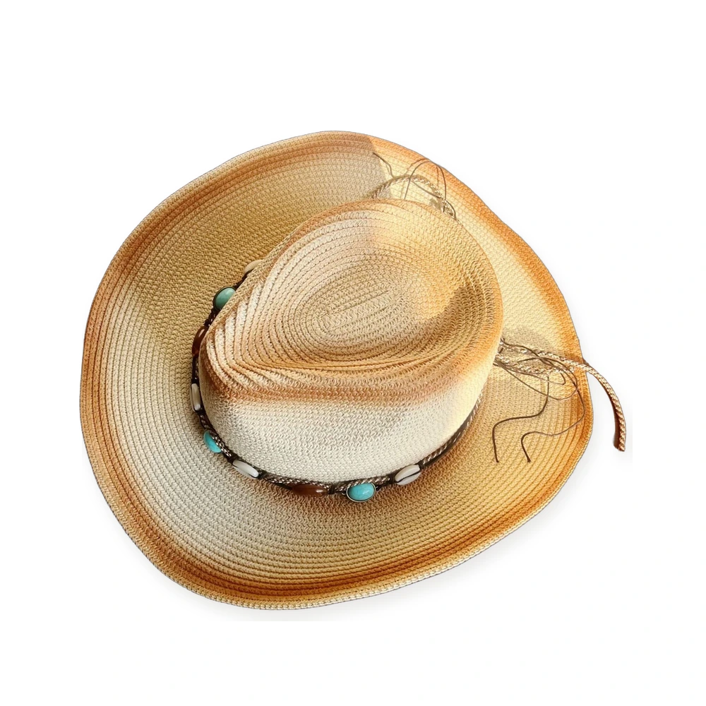 Paper Straw Cowboy Hat image 2