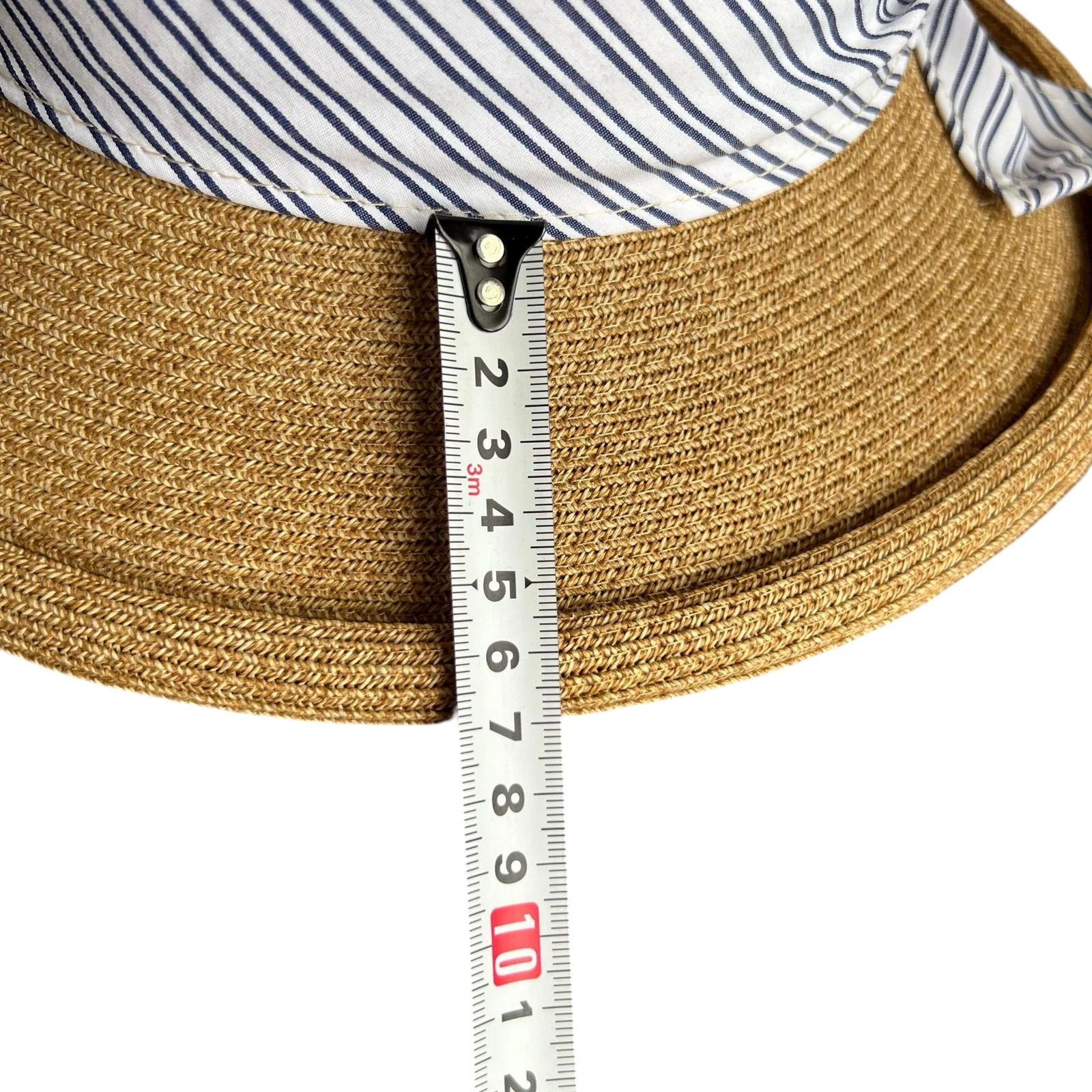 Paper Straw Bucket Hat with Ribbon Bow image 3