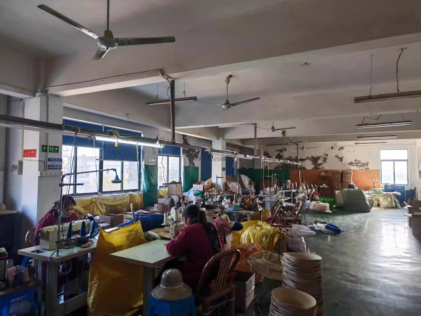 In-house hat production workshop